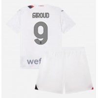 AC Milan Olivier Giroud #9 Auswärts Trikotsatz Kinder 2023-24 Kurzarm (+ Kurze Hosen)